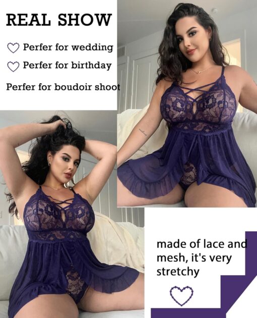Negligee Sexy Night Dress For Women - Image 3