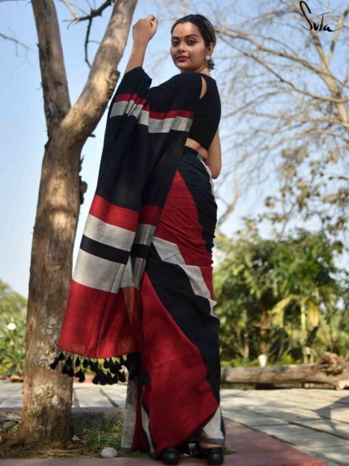 Jimmy Choo Saree Meesho Red Colour - Image 2