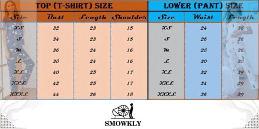 SMOWKLY Printed Round Neck Short Sleeve Nightsuit Set | Pajama Set | Casual Night Dress for Women - Wedding Sexy Night Dress For Women - Image 6