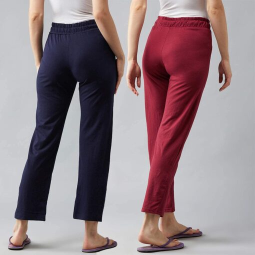 BLINKIN Women Cotton Casual Style Pyjamas Combo Pack Of 2 With Side Pockets - Plus Size Sexy Night Wear For Women - Image 3
