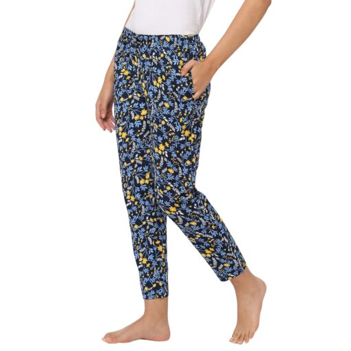 Urban Scottish Women's Floral Printed Cotton Regular Fit Lounge Pants/Pyjama Pants - Maxi Sexy Dress For Women - Image 3