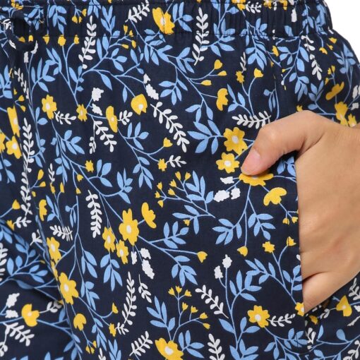 Urban Scottish Women's Floral Printed Cotton Regular Fit Lounge Pants/Pyjama Pants - Maxi Sexy Dress For Women - Image 6