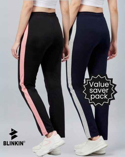 BLINKIN Cotton Pajamas for Women Combo, Pack of 2-The Ultimate Relaxed Fit Track Pants for Women : Ideal Lower for Night Wear & Comfort Wear - Wedding Night Dress For Women Sexy - Image 3