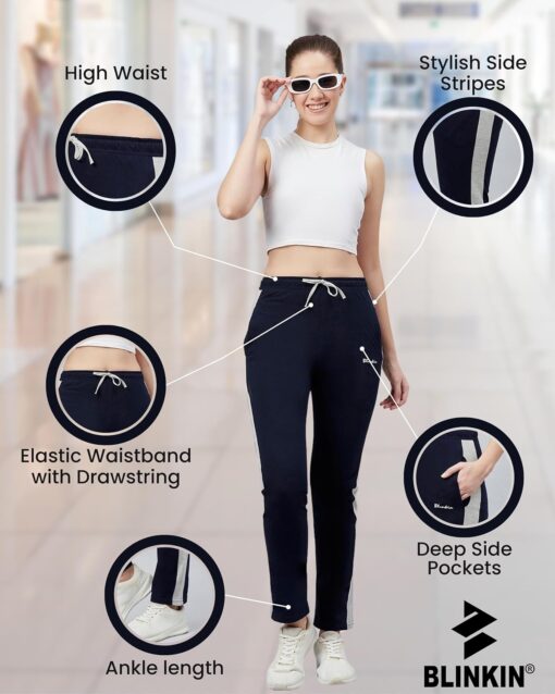 BLINKIN Cotton Pajamas for Women Combo, Pack of 2-The Ultimate Relaxed Fit Track Pants for Women : Ideal Lower for Night Wear & Comfort Wear - Wedding Night Dress For Women Sexy - Image 5
