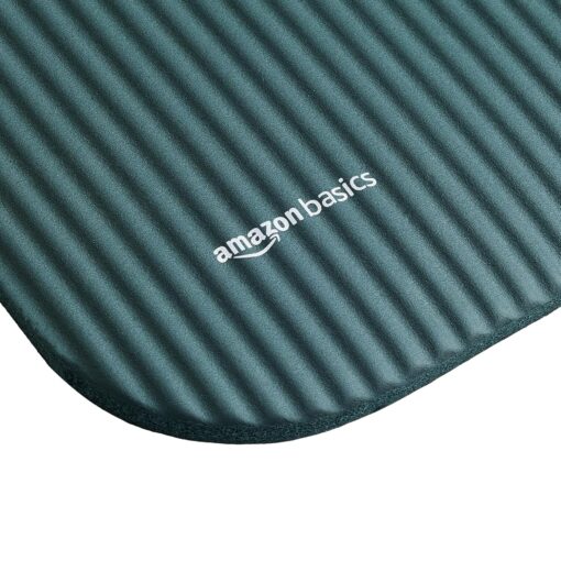Amazon Basics 13mm Extra Thick NBR Yoga and Exercise Mat with Carrying Strap, Steel - Thick Yoga Mats - Image 5