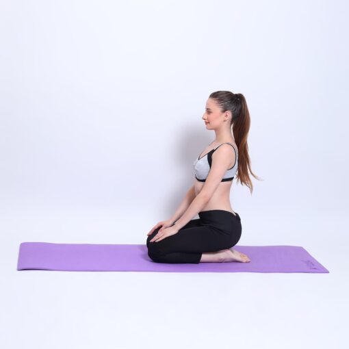 Fitness Mantra® 6mm Yoga Mat with Carrying Strap for Yoga, Exercise Mat for Men & Women|1 Piece| (Purple) - Wiselife Yoga Mats - Image 8