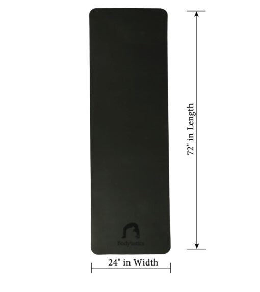 Bodylastics Yoga Mat for Men and Women with Carry Bag TPE 6ft x 2ft x 6mm Large Size Anti Slip & Anti Tear Workout Mat - Thick Yoga Mats - Image 3