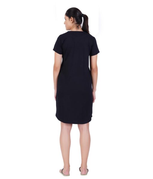 SHANBEES Women's Cotton Knee Length Night Gown - Plus Size Sexy Night Suits For Women - Image 4