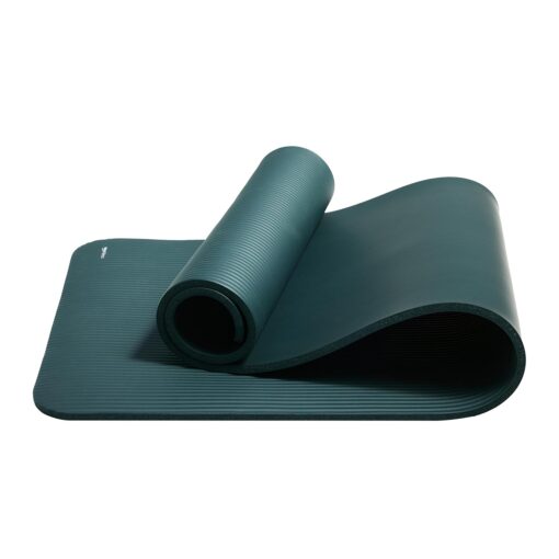 Amazon Basics 13mm Extra Thick NBR Yoga and Exercise Mat with Carrying Strap, Steel - Thick Yoga Mats - Image 2