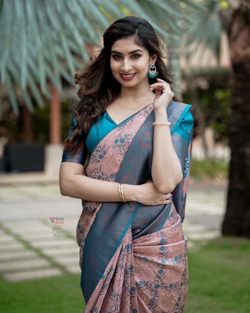 Avantika Fashion Women's Kanjivaram Soft Silk Banarasi Sarees With Blouse Piece - Jimmy Choo Saree Myntra Under 1500 - Image 2