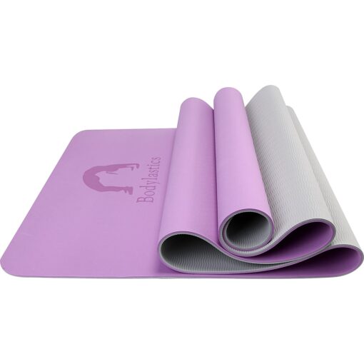 Bodylastics Yoga Mat for Men and Women with Carry Bag TPE 6ft x 2ft x 6mm Large Size Anti Slip & Anti Tear Workout Mat - Cheap Yoga Mats - Image 2