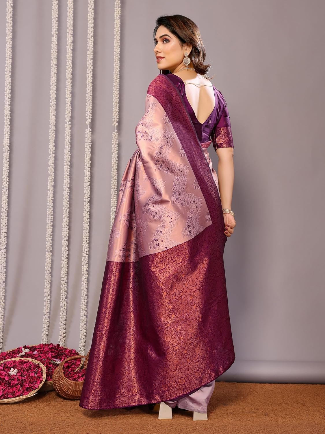 Avantika Fashion Women's Kanjivaram Style Soft Silk Banarasi Sarees With Blouse Piece For Women - Kancheepuram Vrk Silks Ameerpet - Image 3