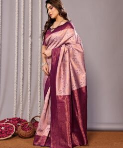 Avantika Fashion Women's Kanjivaram Style Soft Silk Banarasi Sarees With Blouse Piece For Women - Kancheepuram Vrk Silks Ameerpet - Image 4
