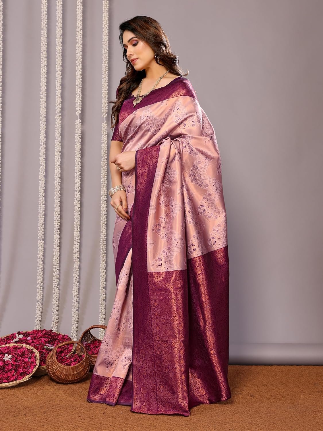 Avantika Fashion Women's Kanjivaram Style Soft Silk Banarasi Sarees With Blouse Piece For Women - Kancheepuram Vrk Silks Ameerpet - Image 4