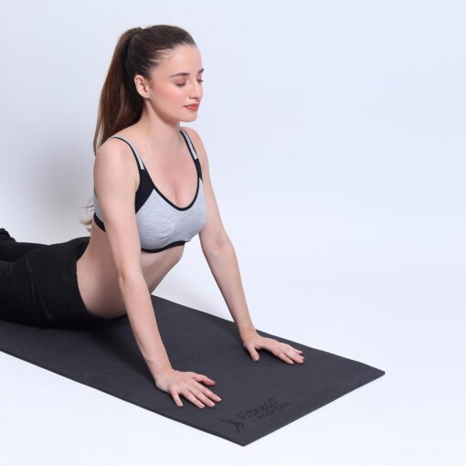 Fitness Mantra® 6mm Anti Skid Yoga Mat for Men & Women| Qnty.-1 Pcs.| (Black, 6mm) - Wiselife Yoga Mats - Image 7