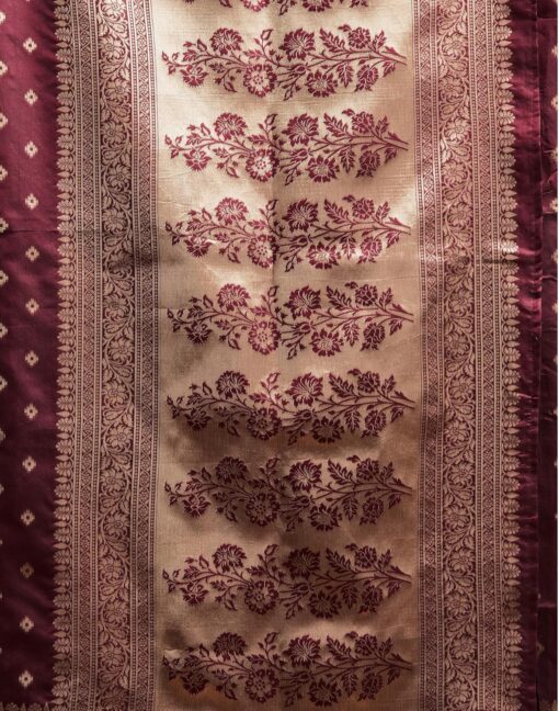 SIRIL Women's Banarasi Soft Silk Saree Pure Silk with Unstitched Blouse Piece - Kancheepuram Vrk Silks Hyderabad - Image 8