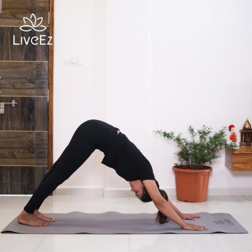 LiveEZ Anti-Skid Lightweight with perfect grip EVA Yoga Mat for Men and Women with Strap - Printed Yoga Mats - Image 3