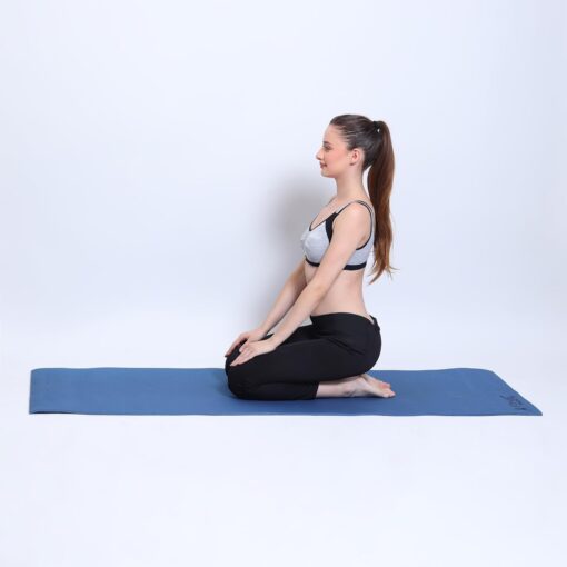Fitness Mantra® 6mm Anti Skid Yoga Mat for Men & Women| Qnty.-1 Pcs.| (Navy Blue, 6mm) - Online Yoga Mats - Image 6