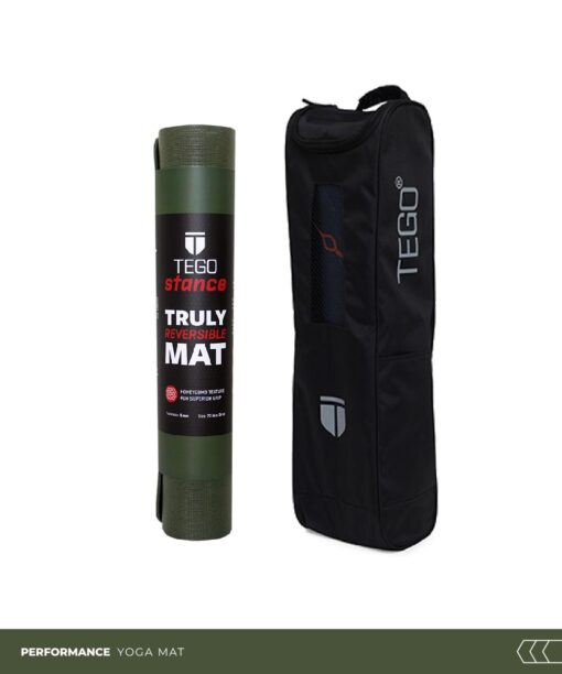 TEGO Stance Truly Reversible Yoga Mat with GuideAlign - 5-6mm Thickness (With Bag-Camo Red)72x24 Inch-Exercise, Anti Slip, Grippy for men,women,kids - Cork Yoga Mats - Image 2