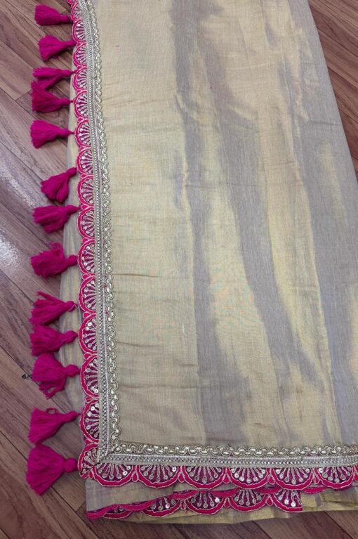 HMP Fashion Women's Two-Tone Soft Erode Silk Saree with Lace Border, Banglori Blouse Piece - Kancheepuram Vrk Sil Open Now - Image 4