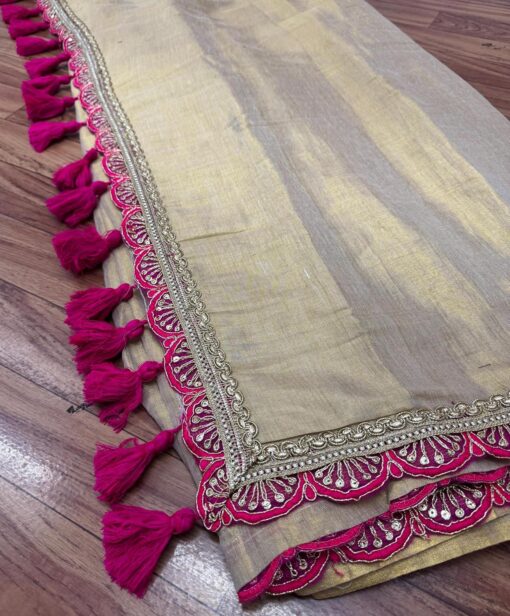 HMP Fashion Women's Two-Tone Soft Erode Silk Saree with Lace Border, Banglori Blouse Piece - Kancheepuram Vrk Sil Open Now - Image 5