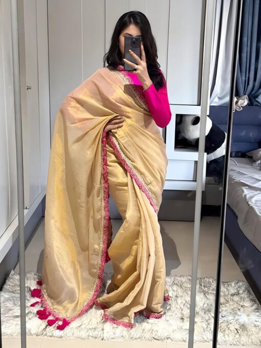 HMP Fashion Women's Two-Tone Soft Erode Silk Saree with Lace Border, Banglori Blouse Piece - Kancheepuram Vrk Sil Open Now - Image 6