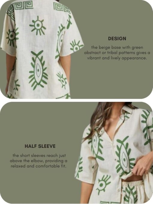 Leriya Fashion Stylish Co-ord Set for Women – Trendy Korean Summer Travel Outfit | Pajama Set For Women & Girl for Beach & Holiday Look - Sexy Night Wear For Ladies - Image 4