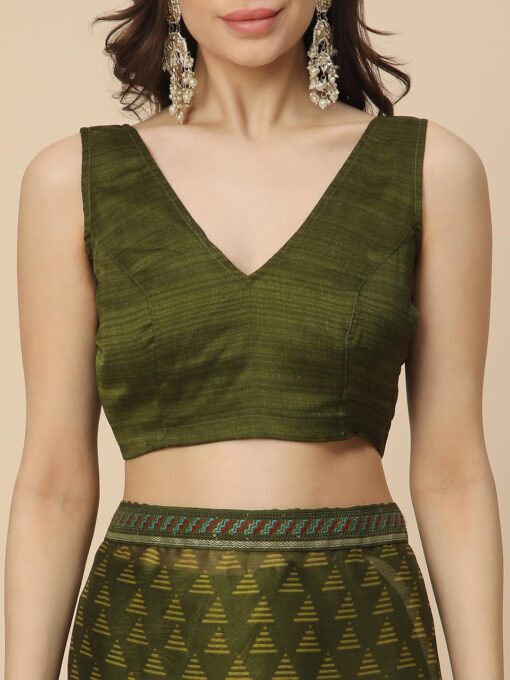 RATAN Women's Chiffon Printed Saree with Printed Blouse Piece - Kancheepuram Vrk Silks Karimnagar Photos - Image 4