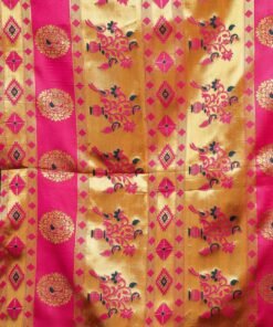Women's Paithani Silk Blend Saree with Blouse Piece, Woven Embellished Jacquard, Traditional - Light Pink Saree Jimmy Choo Saree Price - Image 4