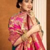 Light Pink Saree Jimmy Choo Saree Price