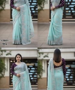 Purple Saree Jimmy Choo Saree Meesho
