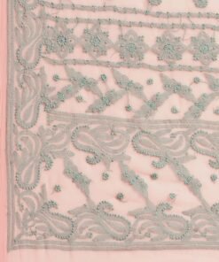 Ada Hand Embroidered Lucknowi Chikankari Georgette Saree for Women - Kancheepuram Vrk Sil Price - Image 4