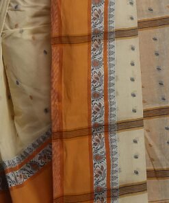 WoodenTant Women's Tant Pure Cotton Saree Without Blouse Piece - Jimmy Choo Saree Under 1000 For Weddings - Image 4