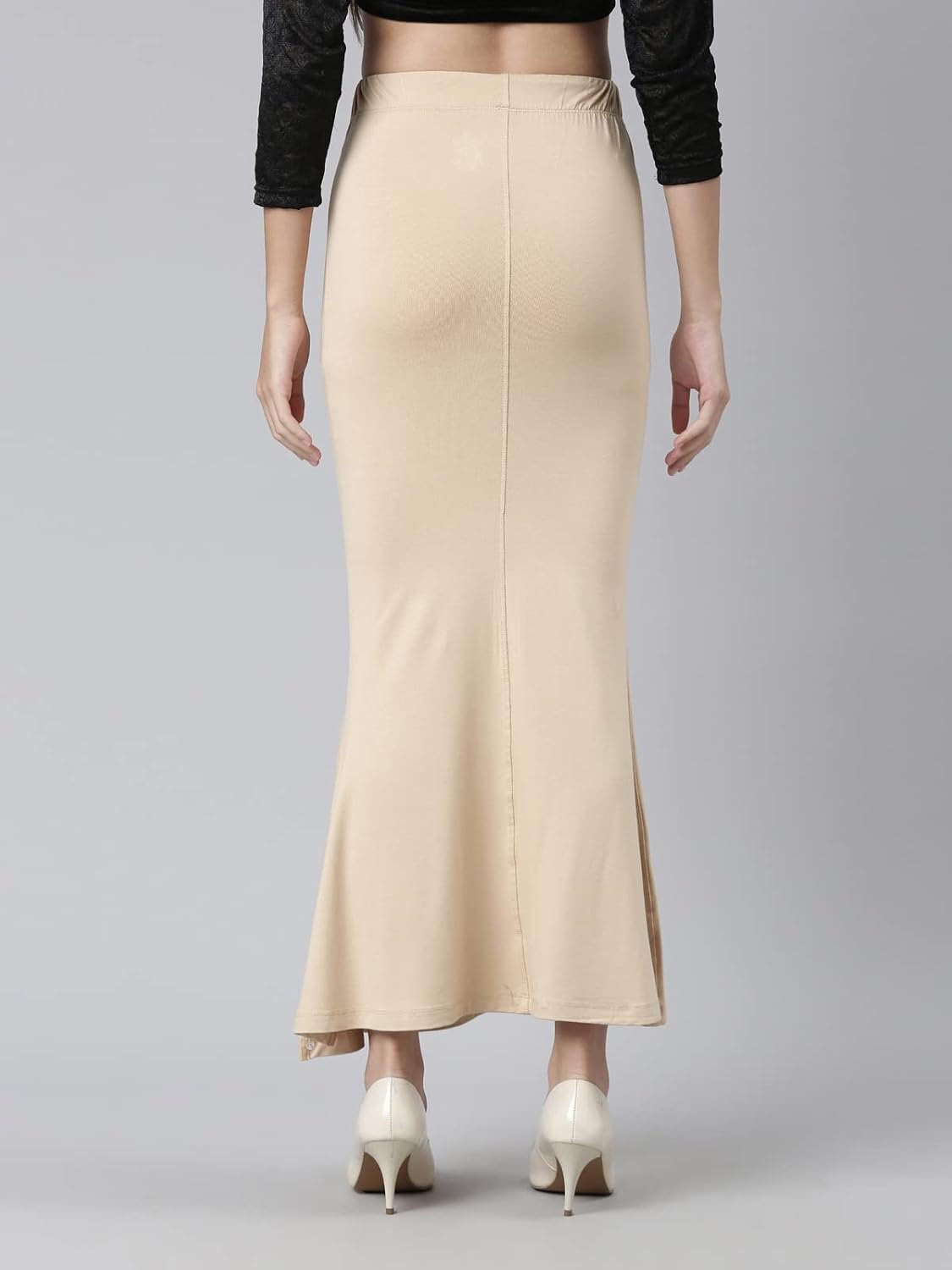 TWIN BIRDS Women Viscose Elastane Saree Skirt | Shapewear Petticoat Slip - Latest Blouse Designs For Jimmy Choo Saree - Image 5