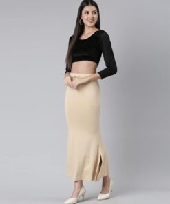 TWIN BIRDS Women Viscose Elastane Saree Skirt | Shapewear Petticoat Slip - Latest Blouse Designs For Jimmy Choo Saree - Image 6