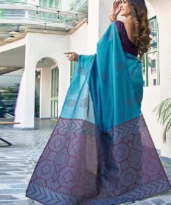 SAMAH Women's Banarasi Silk Saree with Unstitched Blouse Piece - Original Jimmy Choo Saree Price In Nepal - Image 4