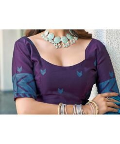 SAMAH Women's Banarasi Silk Saree with Unstitched Blouse Piece - Original Jimmy Choo Saree Price In Nepal - Image 6