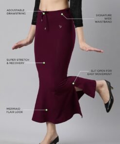 TWIN BIRDS Women Viscose Elastane Saree Skirt | Shapewear Petticoat Slip - Jimmy Choo Saree Under 1000 - Image 2
