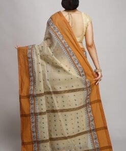 Alternative view of WoodenTant Women's Tant Pure Cotton Saree Without Blouse Piece - Jimmy Choo Saree Under 1000 For Weddings